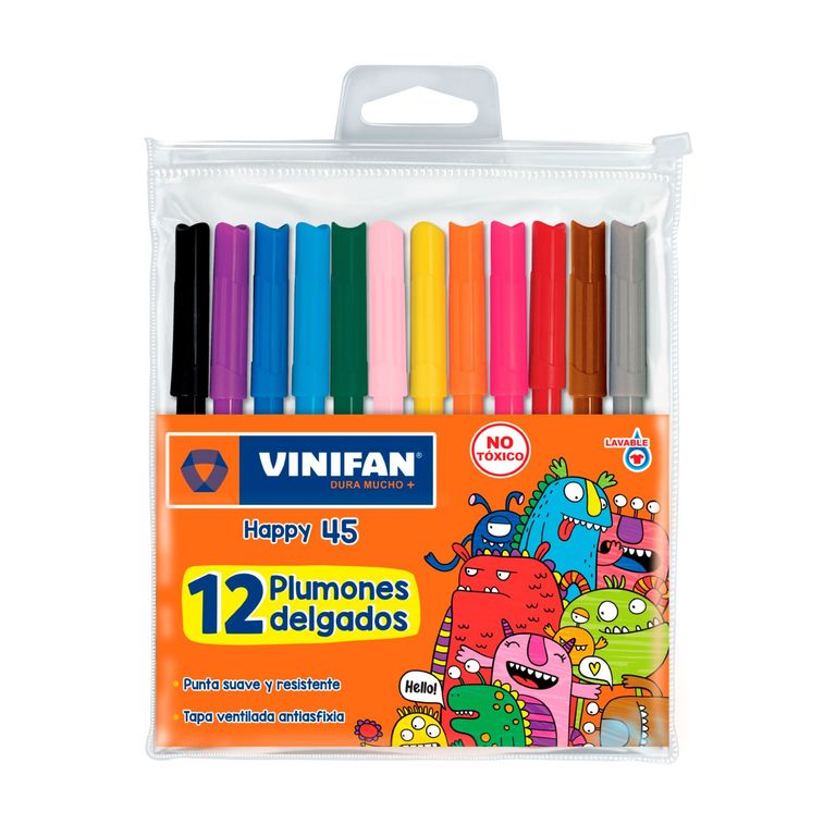 Plumón Vinifan Happy 45 Estuche 12 Und