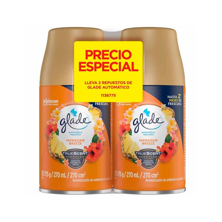 Repuesto Automático Glade Hawaiian Breeze Empaque 2 Und