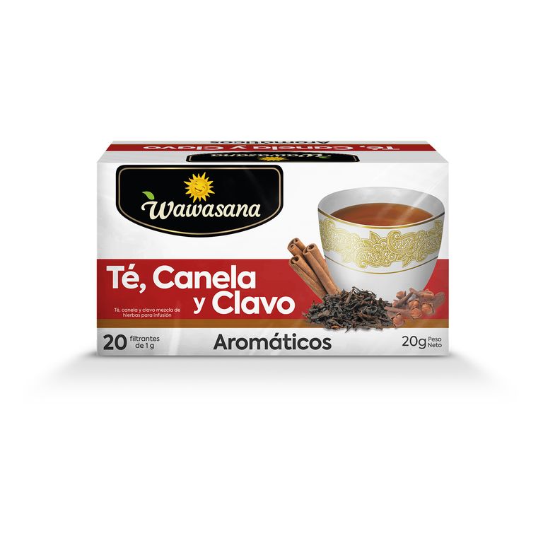 Té Wawasana Canela y Clavo Caja 20 Sobres