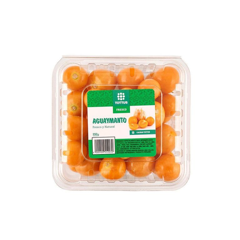 Aguaymanto Tottus Bandeja 250 g