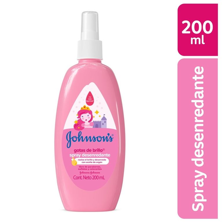 Spray para Peinar Johnsons Gotas de Brillo Botella 200 mL