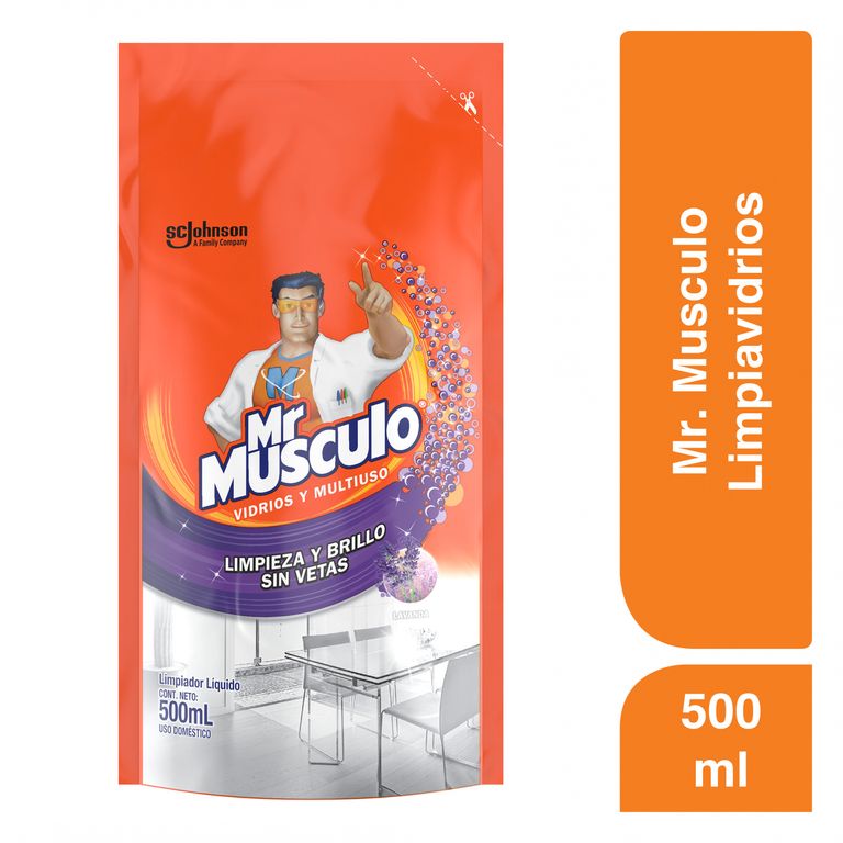 Limpia Vidrios Mr Musculo Lavanda Doypack 500 mL