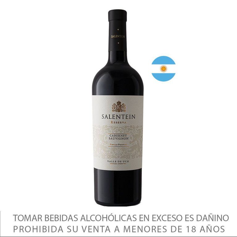 Vino Salentein Cabernet Sauvignon Reserva Botella 750 mL