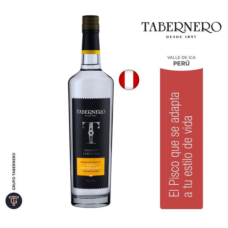 Pisco Acholado Tabernero Edición Limitada Botella 700 mL
