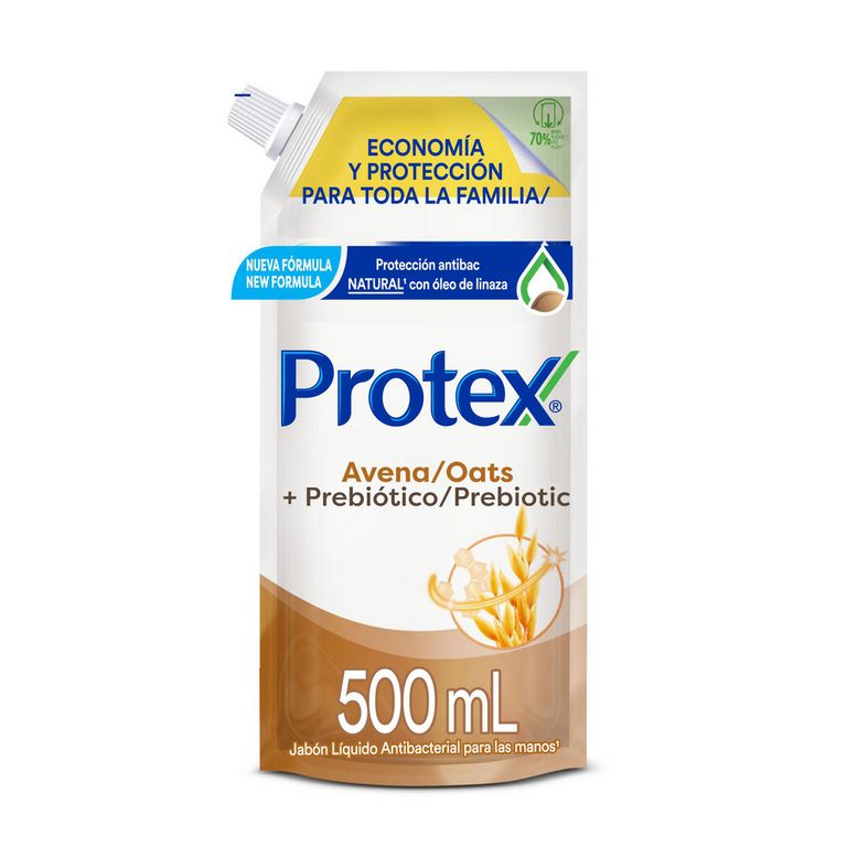 Jabón Líquido Portex Antibacterial Avena Doypack 500 mL