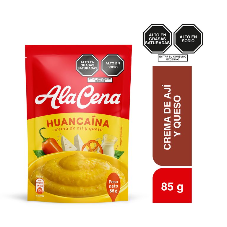Crema de Ají y Queso AlaCena Huancaína Doypack 85 g