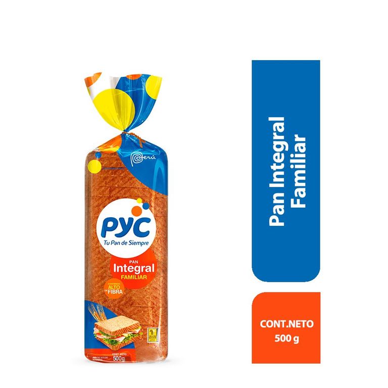 Pan de Molde PYC Integral Bolsa 500 g