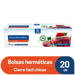 TOTTUS - Bolsa Chica Zipper Cierre Fácil Caja 20 Und
