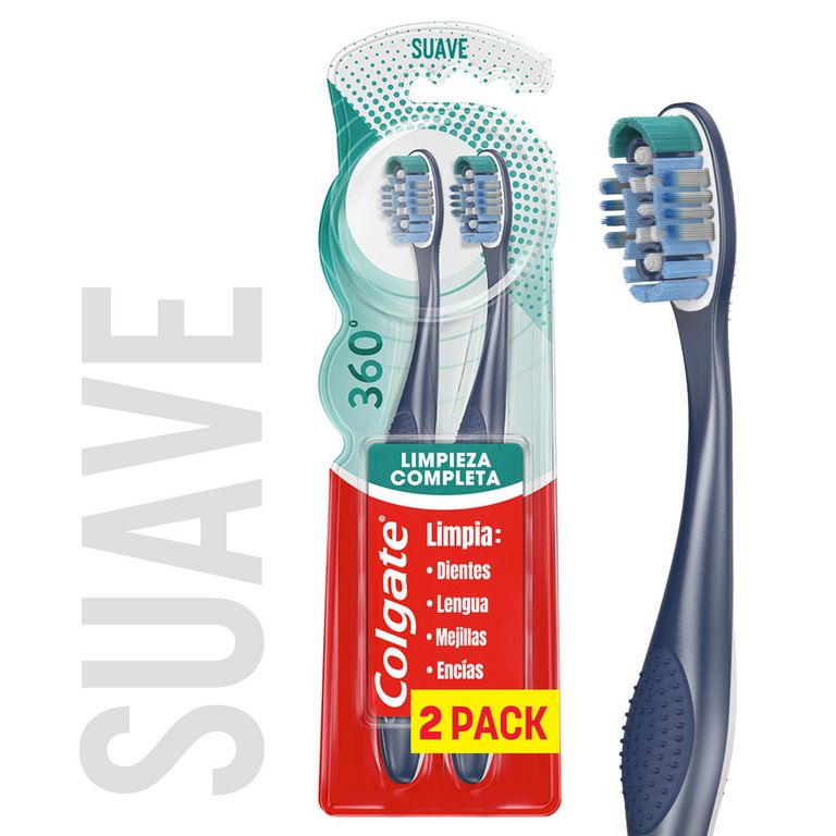Cepillo Dental Colgate 360 Suave Empaque 2 Und