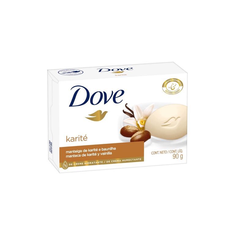 Jabón de Tocador Dove Karité y Vainilla Empaque 90 g