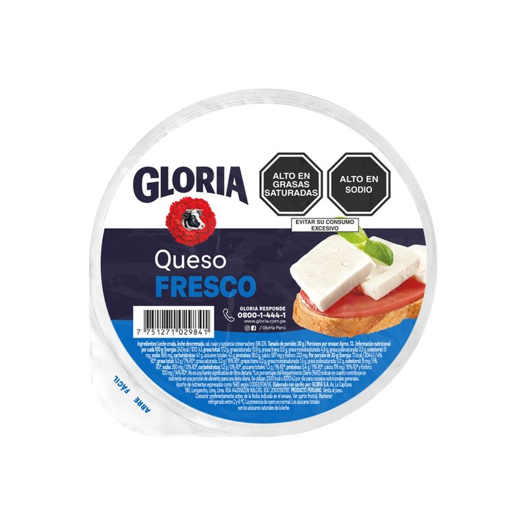 Queso Fresco Gloria Molde x Kg