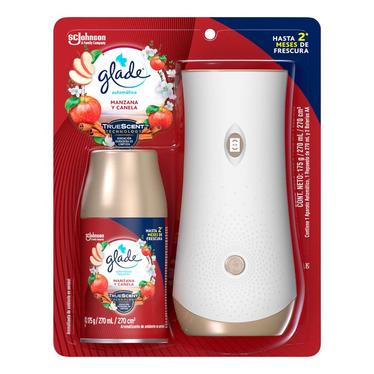 Repuesto Automático Glade Manzana Canela Envase 270 mL