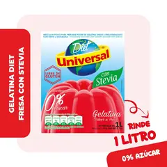 UNIVERSAL - Gelatina Diet Fresa con Stevia 19 g