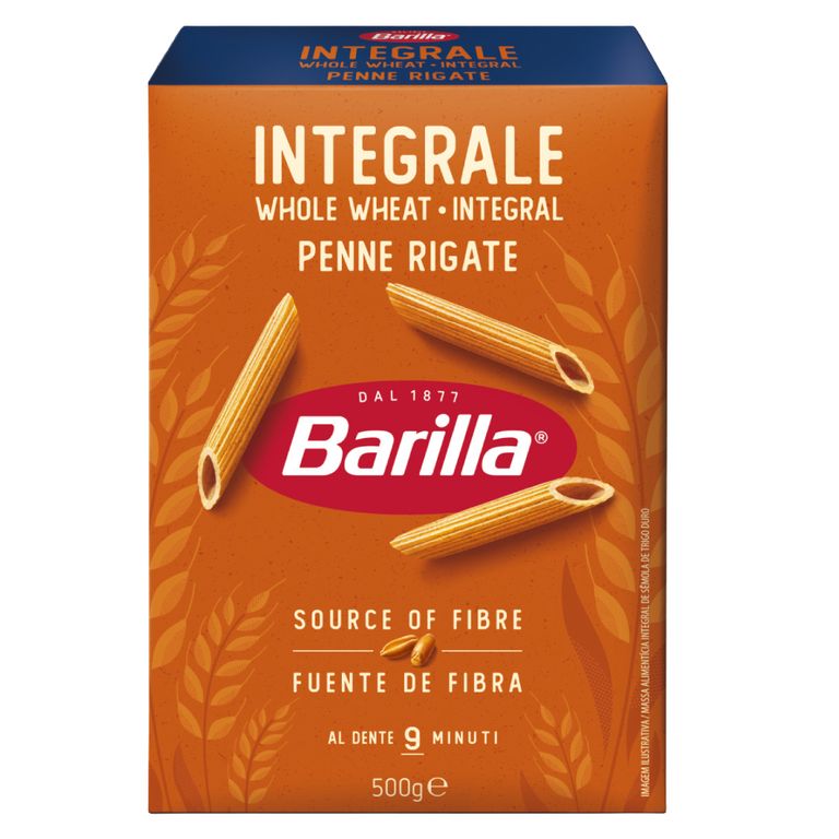Fideo Barilla Pennette Rigatte Integral Caja 500 g