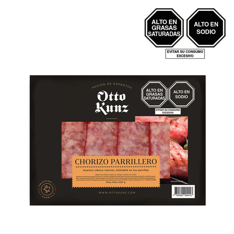 Chorizo Parrillero Otto Kunz Empaque 400 g