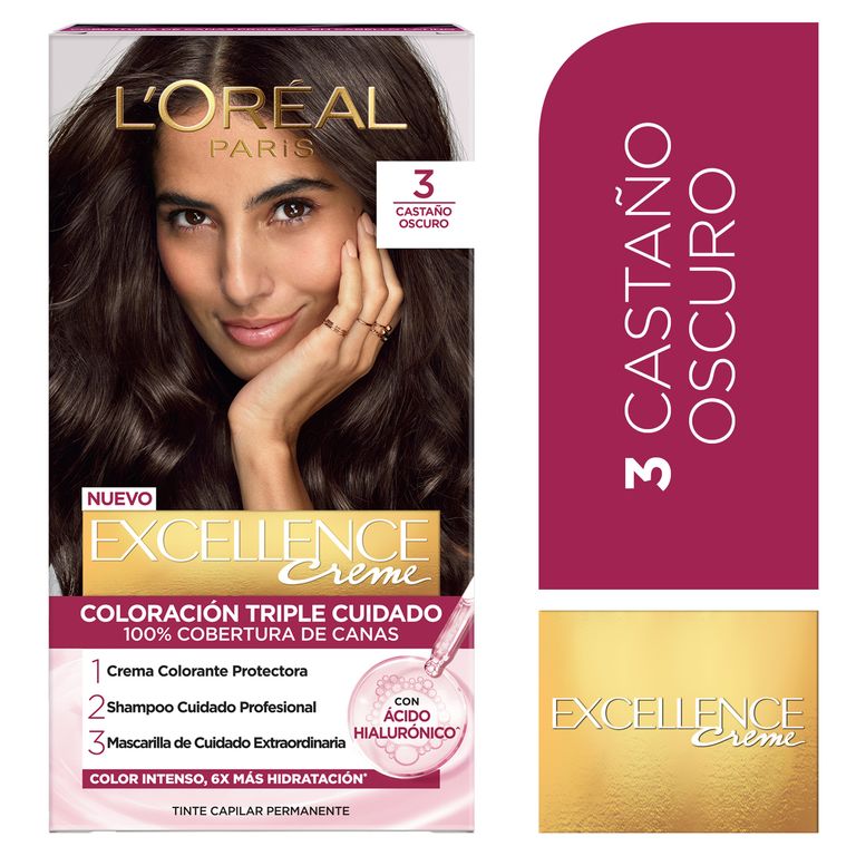 Tinte Excellence Tono 3 Castaño Oscuro