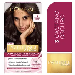 EXCELLENCE - Tinte Excellence Tono 3 Castaño Oscuro