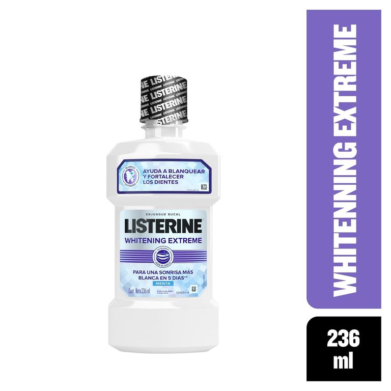 Enjuague Bucal Listerine Whitening Extreme Botella 236 mL