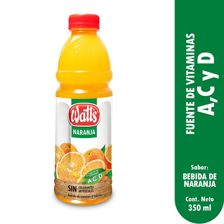 Bebida Watts Naranja Botella 350 mL