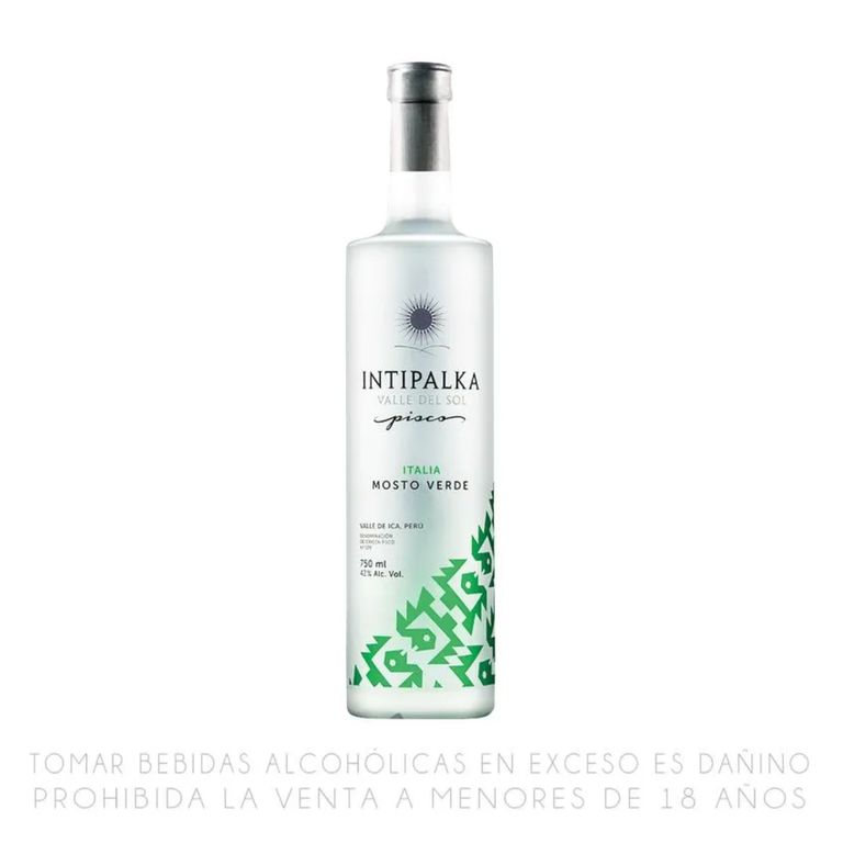 Pisco Mosto Verde Italia Intipalka Botella 750 mL