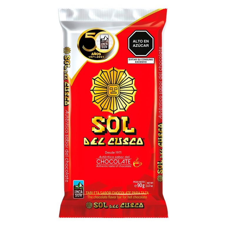 Tableta para Taza Tradicional Sol del Cusco Empaque 90 g