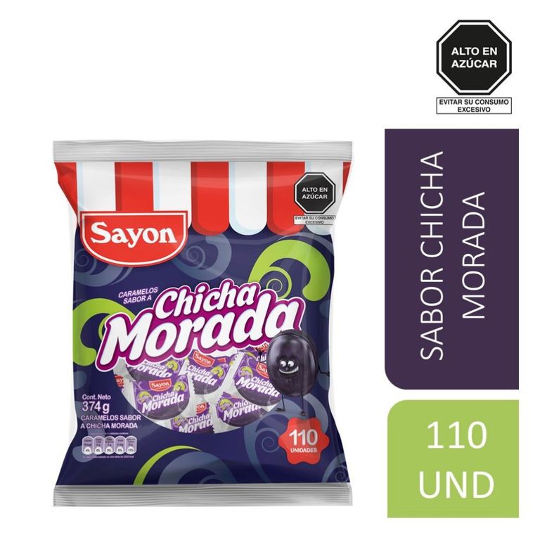Caramelos Sayón Chicha Morada Bolsa 374 g
