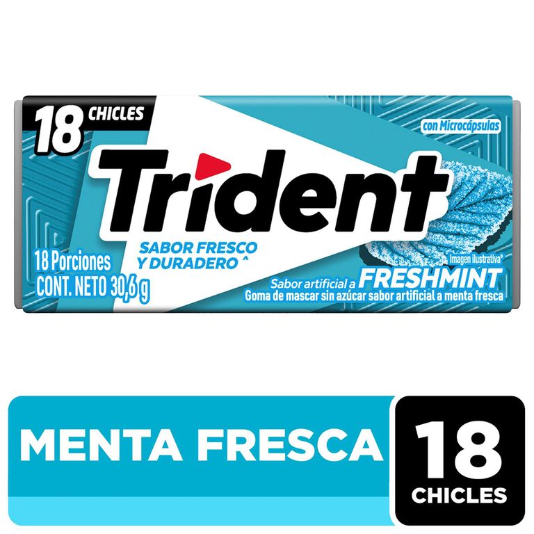 Chicles Trident Menta Fresca 30 g