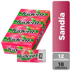 TRIDENT - Chicles Trident Sandía Display 12 Und