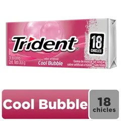 TRIDENT - Chicle Trident Sin Azúcar Cool Bubble x 30 g