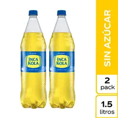 INCA KOLA - Zero Sin Azúcar Pack 2 Unidades 1.5 L