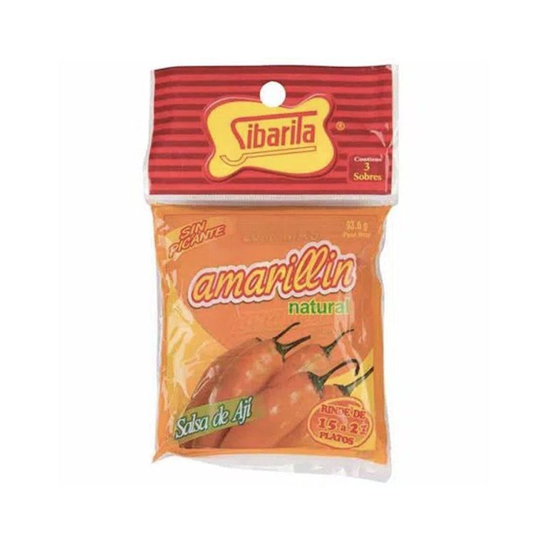 Sazonador Sibarita Amarillín Bolsa 3 Und