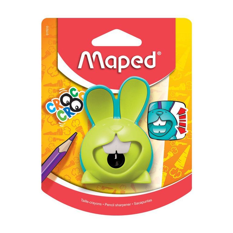 Tajador Maped Croc Croc Conejo 1 Agujero Con Depósito