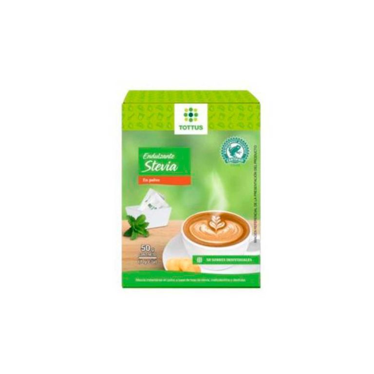 Endulzante Stevia Tottus en Polvo Caja 50 Sobres