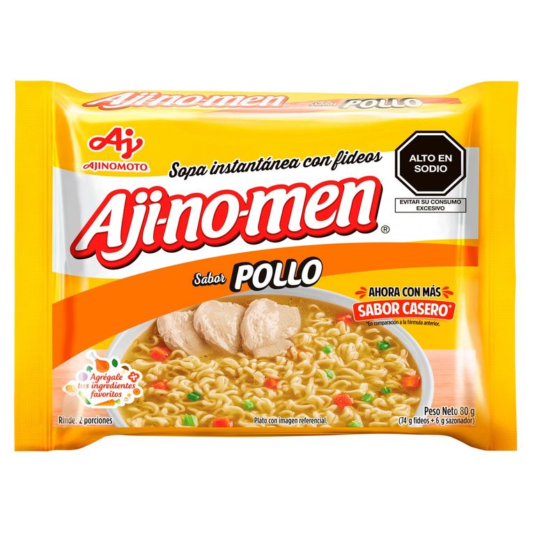 Sopa Instantánea Ajinomen Sabor Pollo Empaque 80 g