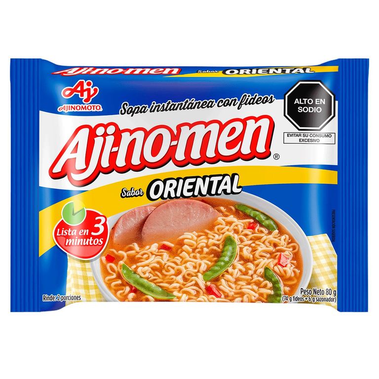 Sopa Instantánea Ajinomen Sabor Carne Oriental Empaque 80 g