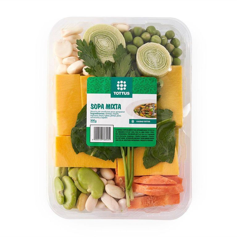 Verduras Para Sopa Mixta Tottus