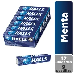 HALLS - Caramelos Halls Menta Eucalipto Display 12 Und