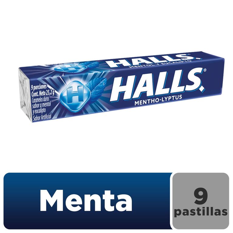 Caramelos Halls Menta Empaque 27 g