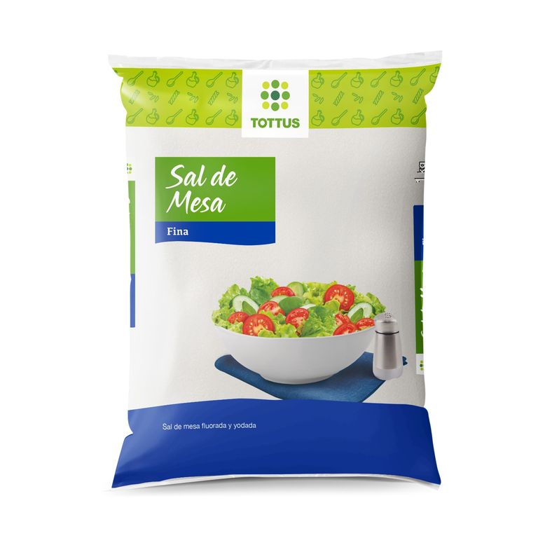 Sal de Mesa Tottus Bolsa 1 Kg