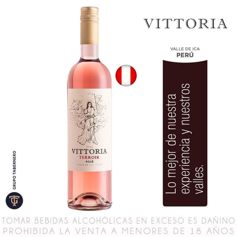 Vino Vittoria Rosé Perú Botella 750 mL