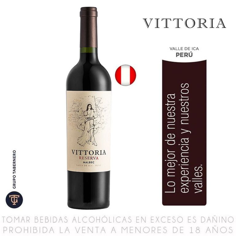 VINO VITTORIA  RESERVA MALBEC 750ML