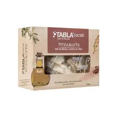 TABLA GOURMET - Pitacrisps Tabla Coctel Sal de Maras & Aceite de Oliva Caja 100 g