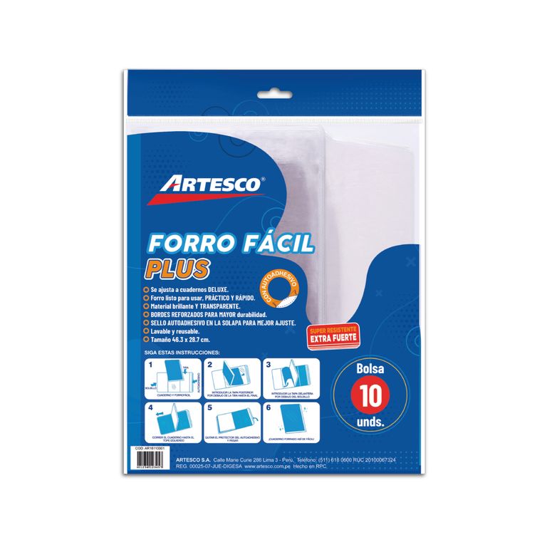 Forro Fácil Artesco Plus Empaque 10 Und