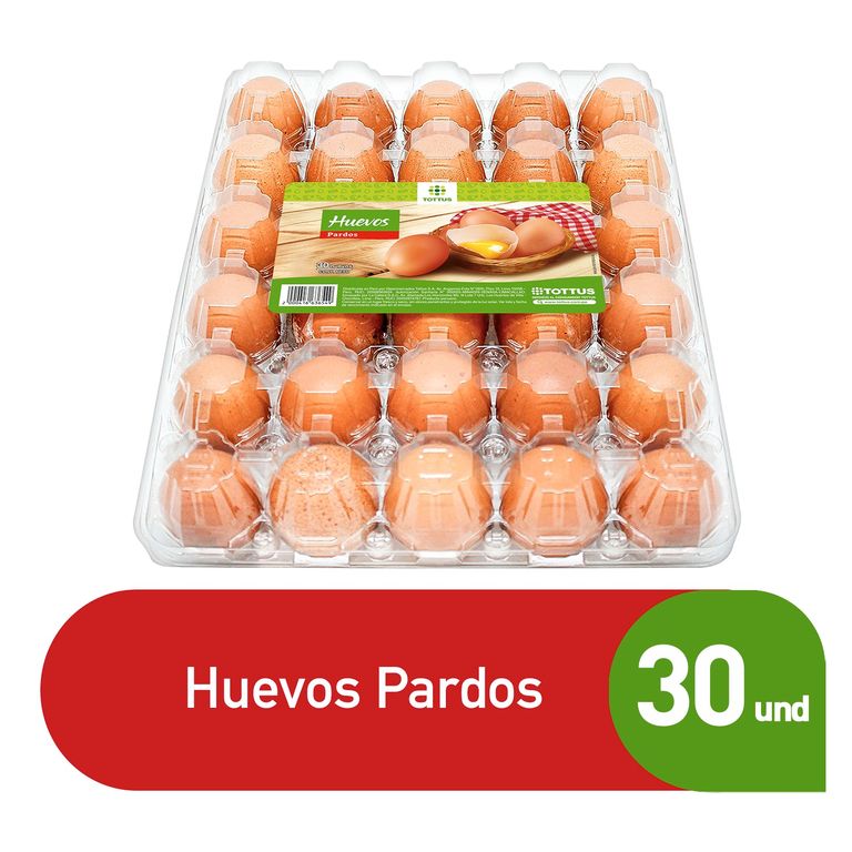 Huevos Pardos Tottus Bandeja 30 Und