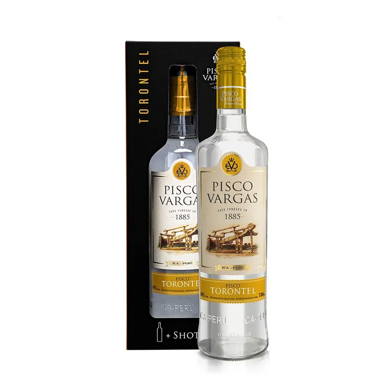 Pisco Vargas Torontel Botella 750 mL
