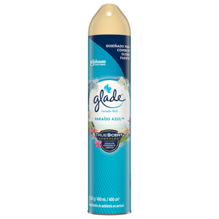 Ambientador en Aerosol Glade Paraíso Azul Envase 400 mL