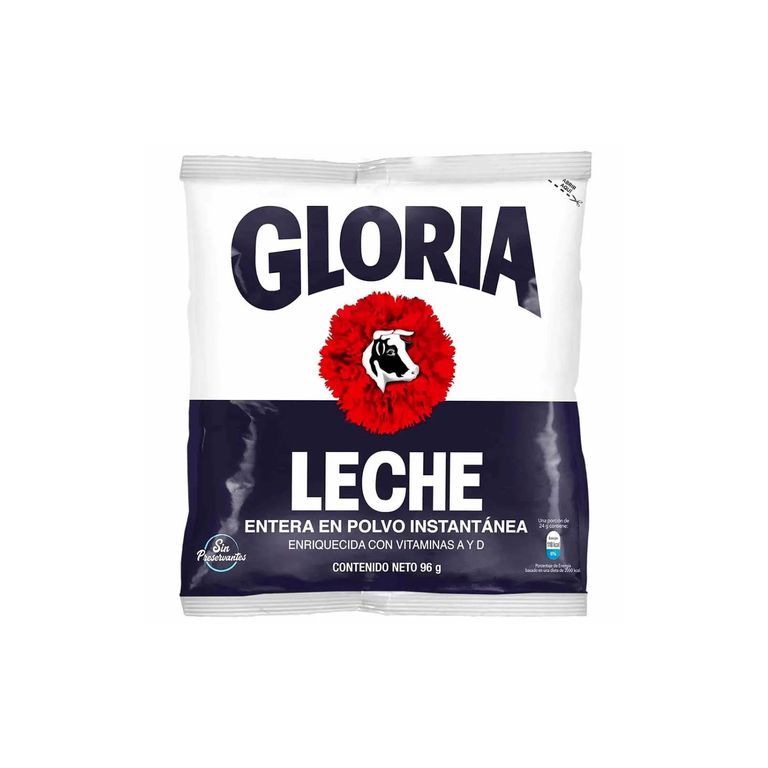 Leche Entera en Polvo Gloria Bolsa 96 g