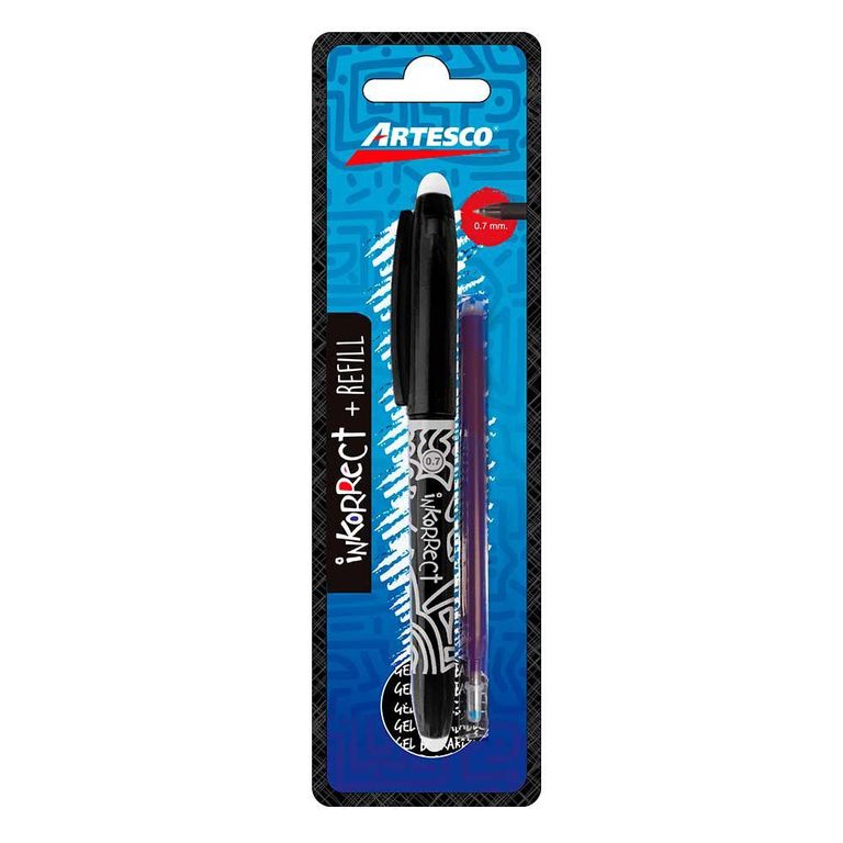 Lapicero Artesco Inkorrect Tinta Gel Color Negro