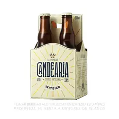 CANDELARIA - Cerveza Candelaria Artesanal Witbier Pack 4 Botellas 330 mL