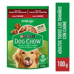 DOG CHOW - Alimento Húmedo Perros Dog Chow Cena de Carne Doypack 100 g